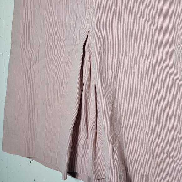 Talbots Womens Pink Stripe Midi Skirt Size 8 Career Office Summer Spring Career - Picture 9 of 11